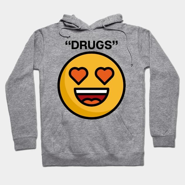 Drugs Emoticon Hoodie by theoddstreet